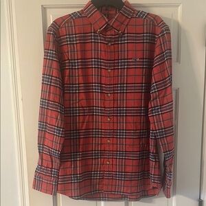 Vineyard Vines Blue and Pink Casual Button Down Shirt